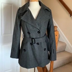 Forever 21 grey wool peacoat